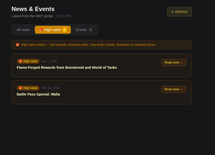Hulldown News and Events